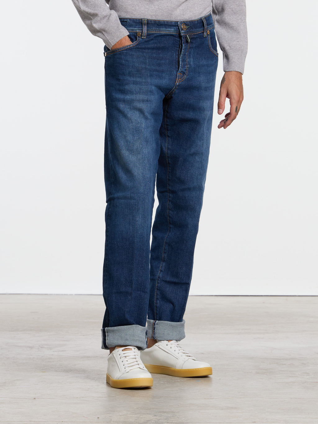 "ROYAL COLLECTION" CARACCIOLO JEANS - DENIM BLUE