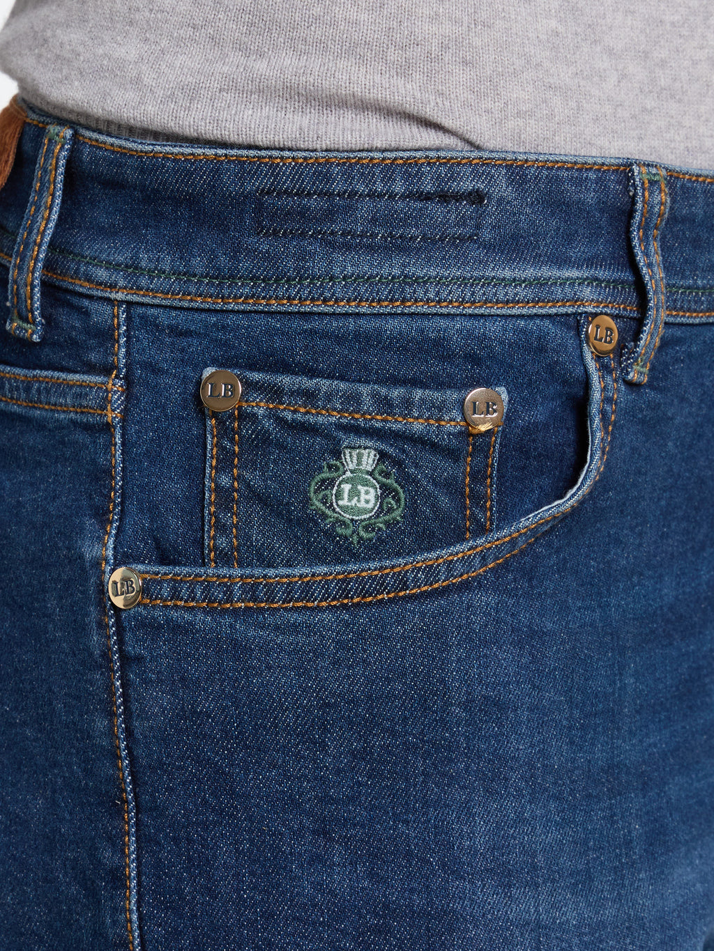 "ROYAL COLLECTION" CARACCIOLO JEANS - DENIM BLUE