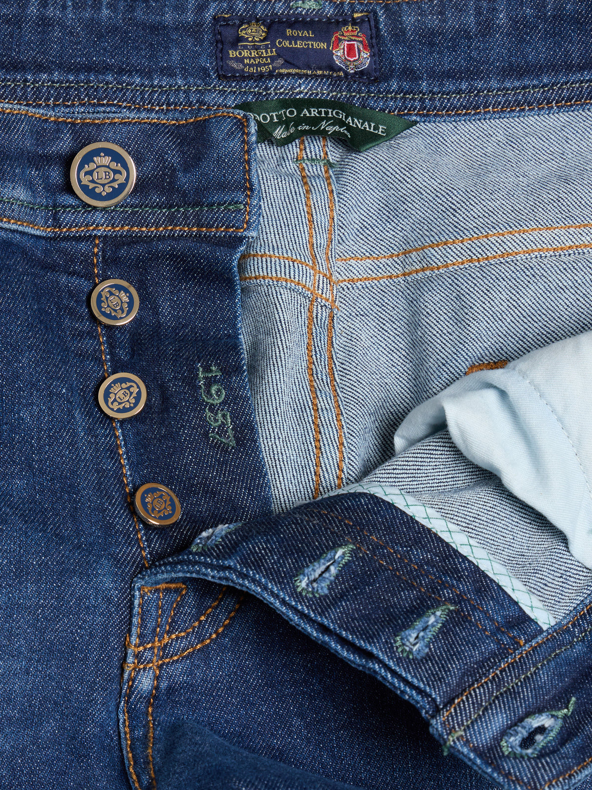 "ROYAL COLLECTION" CARACCIOLO JEANS - DENIM BLUE