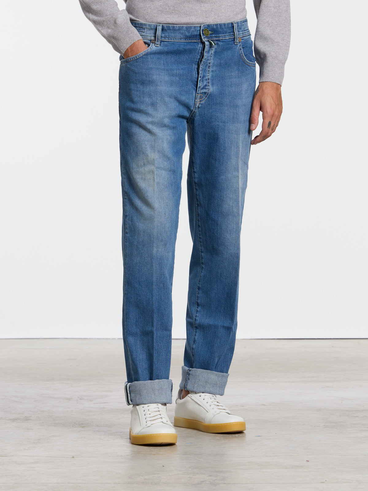 "MARECHIARO" MODEL JEANS - DENIM LIGHT BLUE