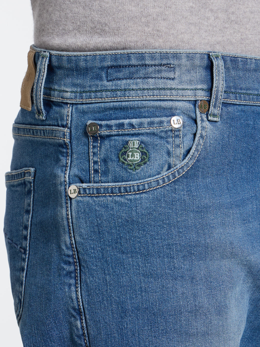 "MARECHIARO" MODEL JEANS - DENIM LIGHT BLUE