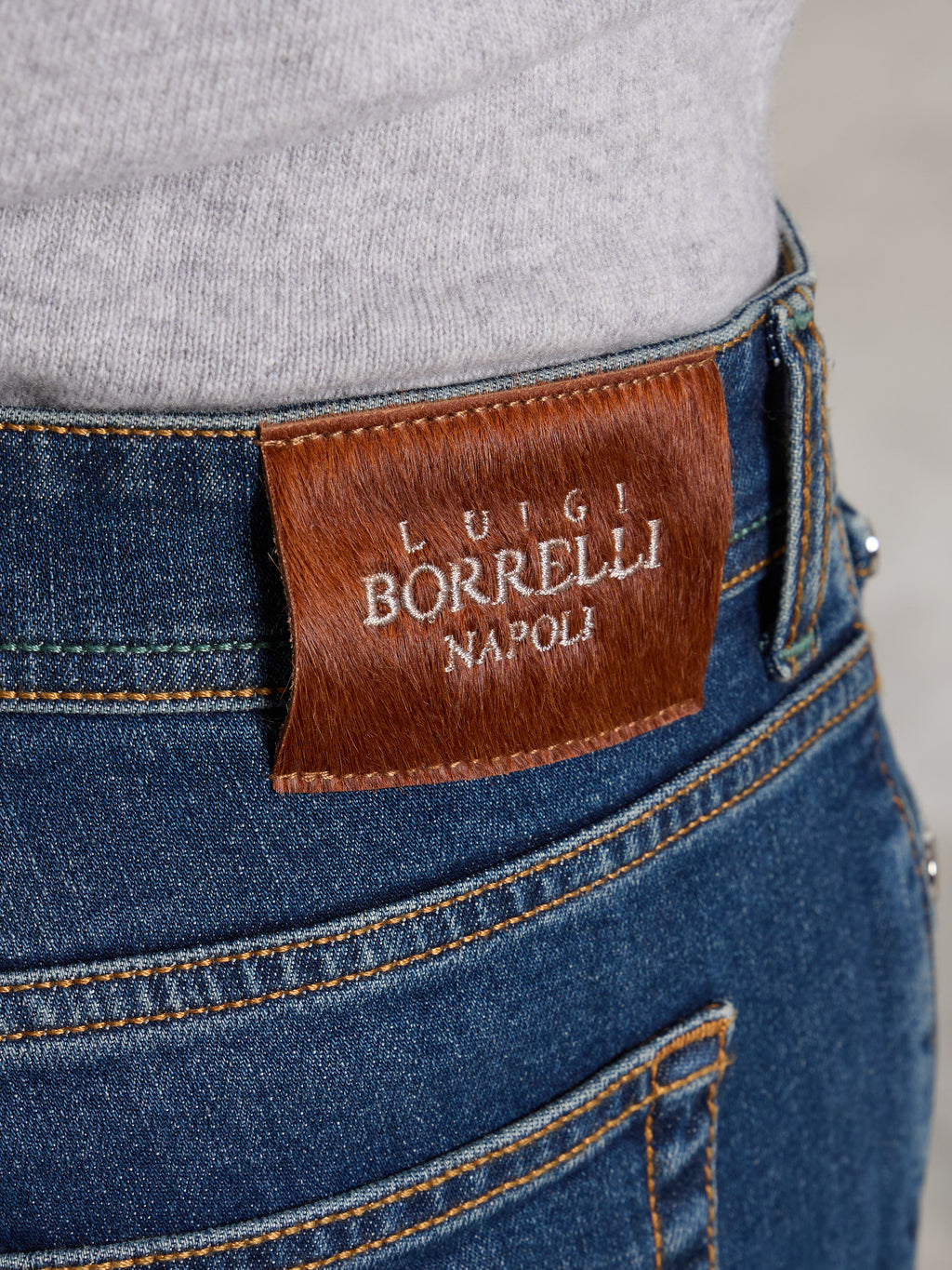 "CARACCIOLO" MODEL JEANS - DENIM BLUE