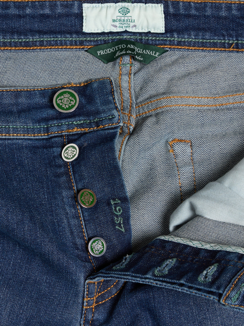 "CARACCIOLO" MODEL JEANS - DENIM BLUE