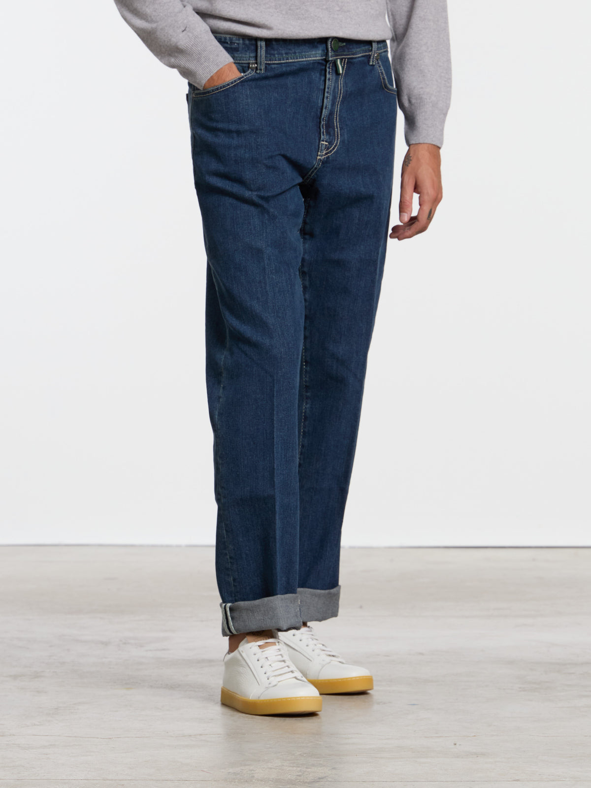 "CAMERELLE" MODEL JEANS - DENIM BLUE