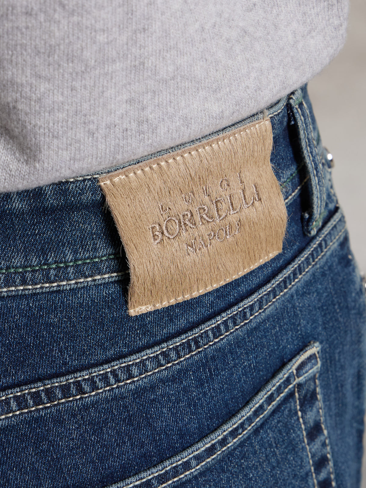 "CAMERELLE" MODEL JEANS - DENIM BLUE