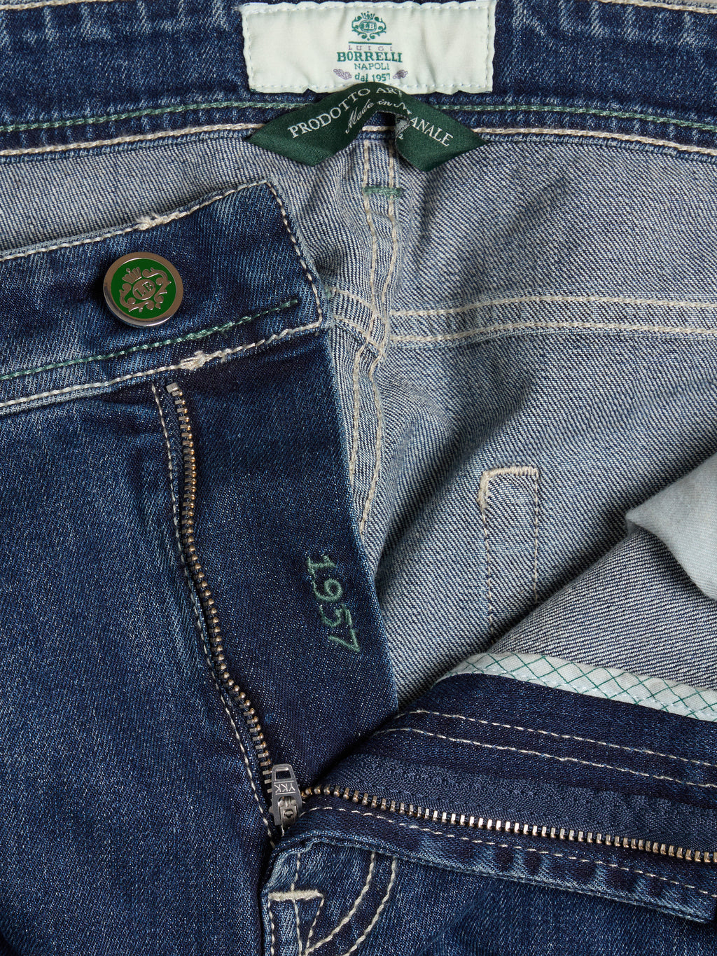 "CAMERELLE" MODEL JEANS - DENIM BLUE