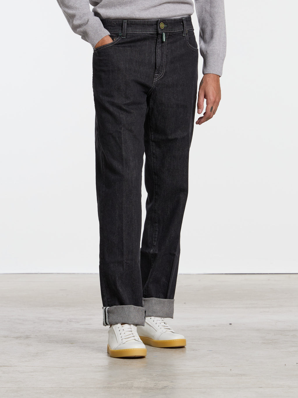 "CAMERELLE" MODEL JEANS - DENIM BLACK