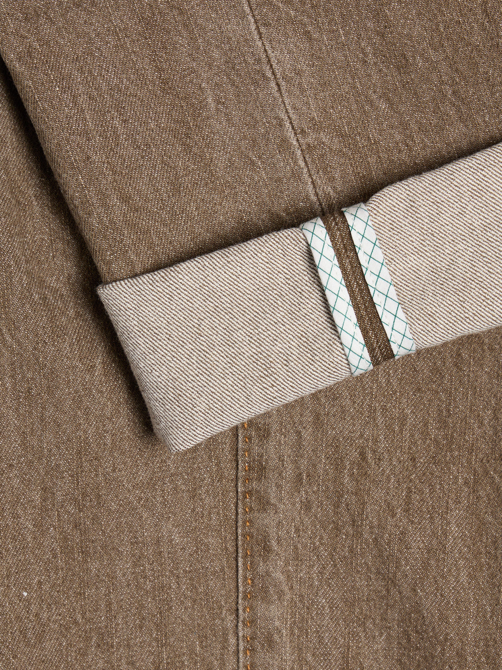 "CARACCIOLO" MODEL JEANS - DENIM BROWN