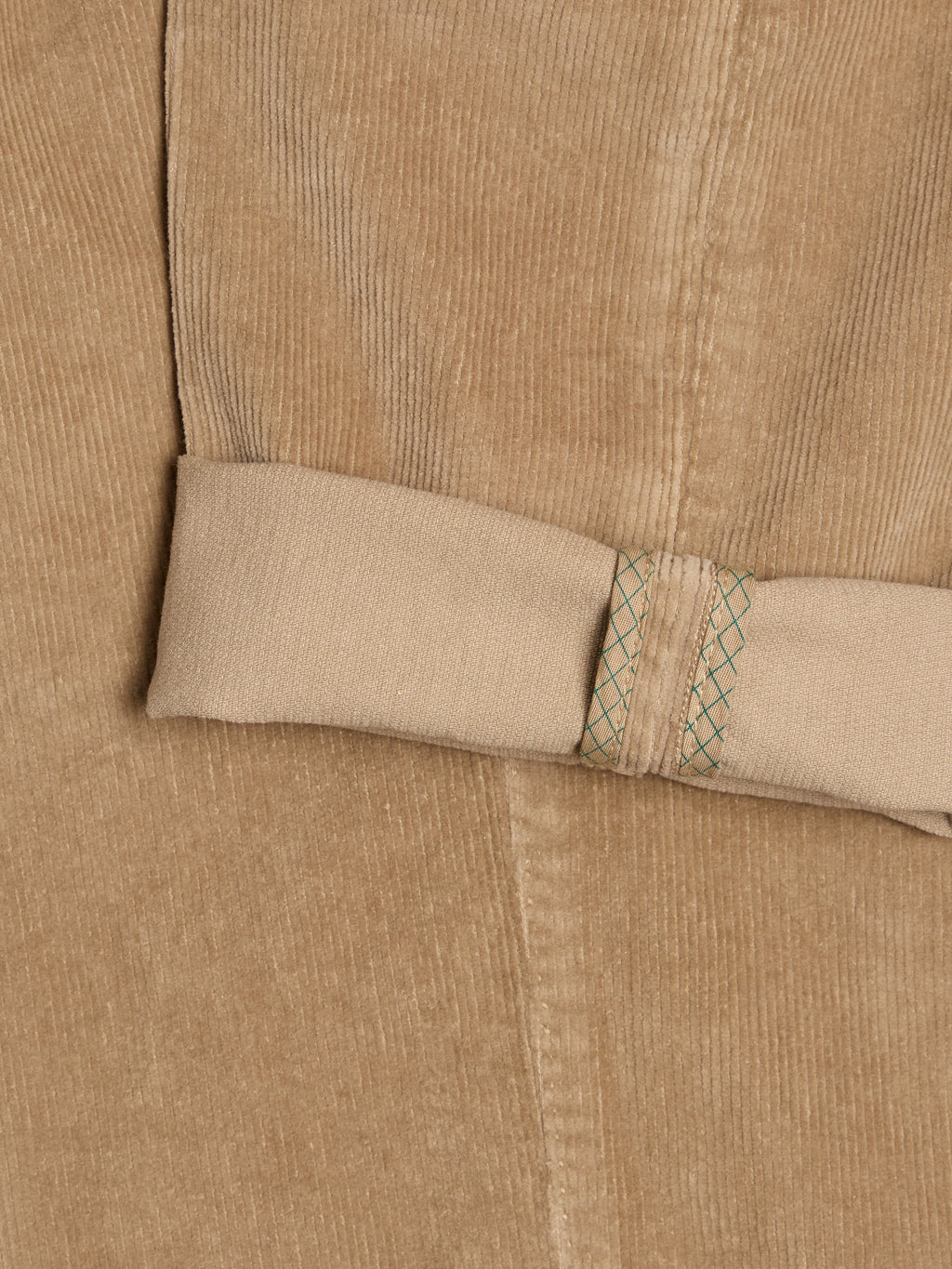 "CARACCIOLO" RIBBED TROUSERS - CAMEL