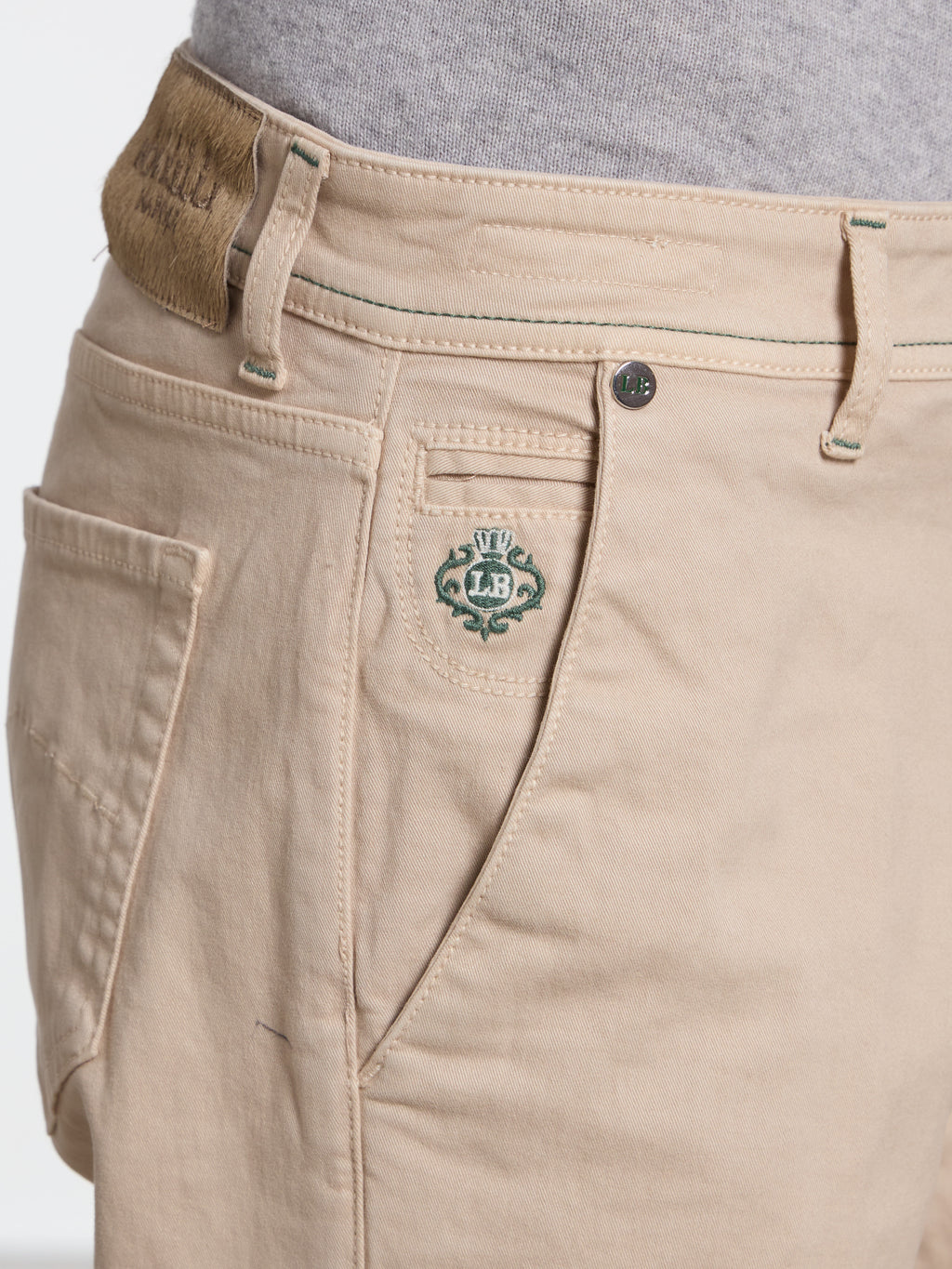 "PLEBISCITO" COTTON TROUSERS - BEIGE