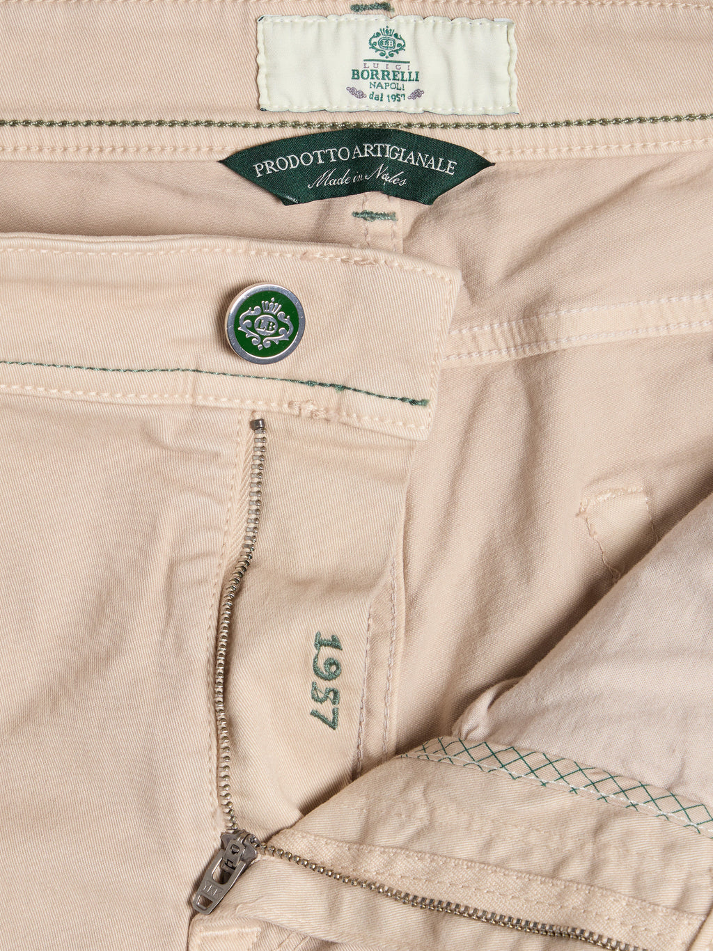 "PLEBISCITO" COTTON TROUSERS - BEIGE
