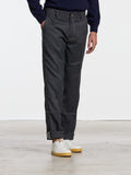 "ROYAL COLLECTION" PLEBISCITO WOOL TROUSERS - DARK GREY