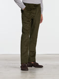 CLASSIC CORDUROY TROUSERS WITH BUCKLES - GREEN