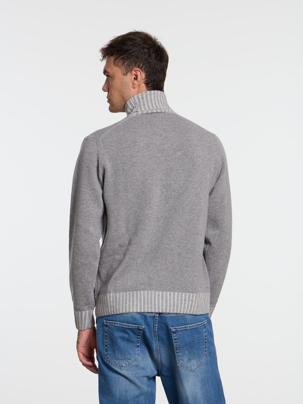 WOOL VANISE' TURTLENECK - GREY
