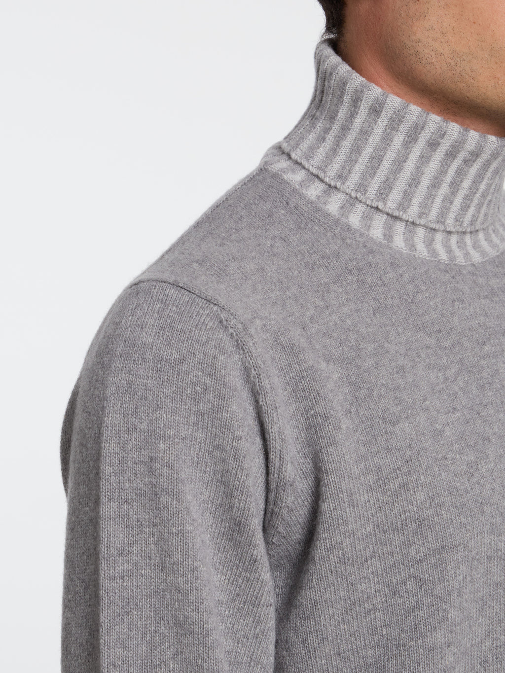 WOOL VANISE' TURTLENECK - GREY
