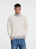 WOOL VANISE' TURTLENECK - CREAM