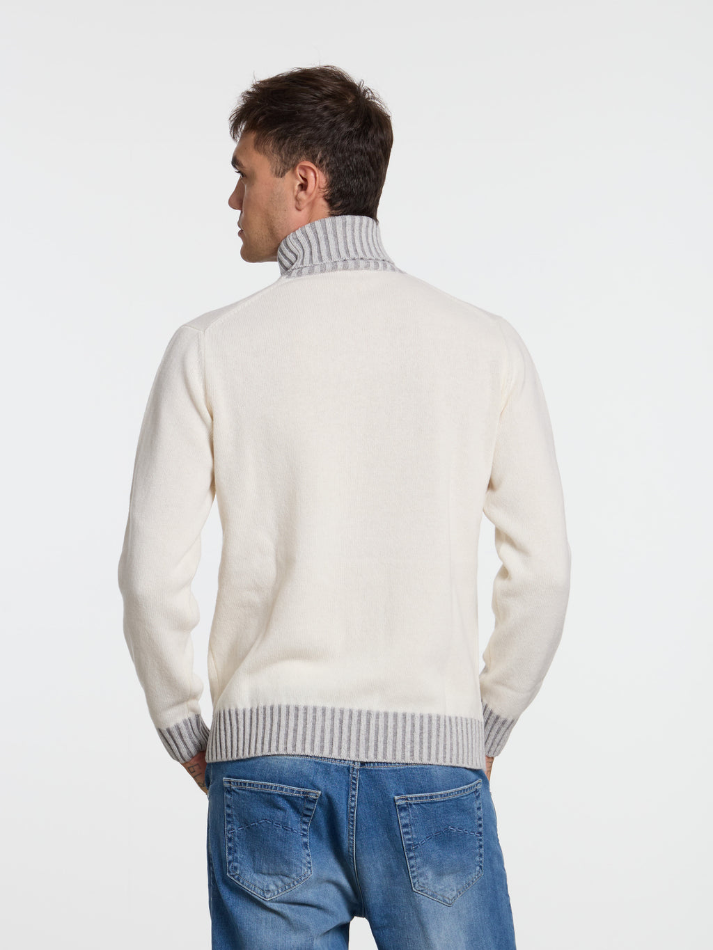 WOOL VANISE' TURTLENECK - CREAM