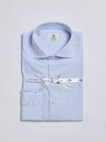 STRIPED COTTON SHIRT - LIGHT BLUE