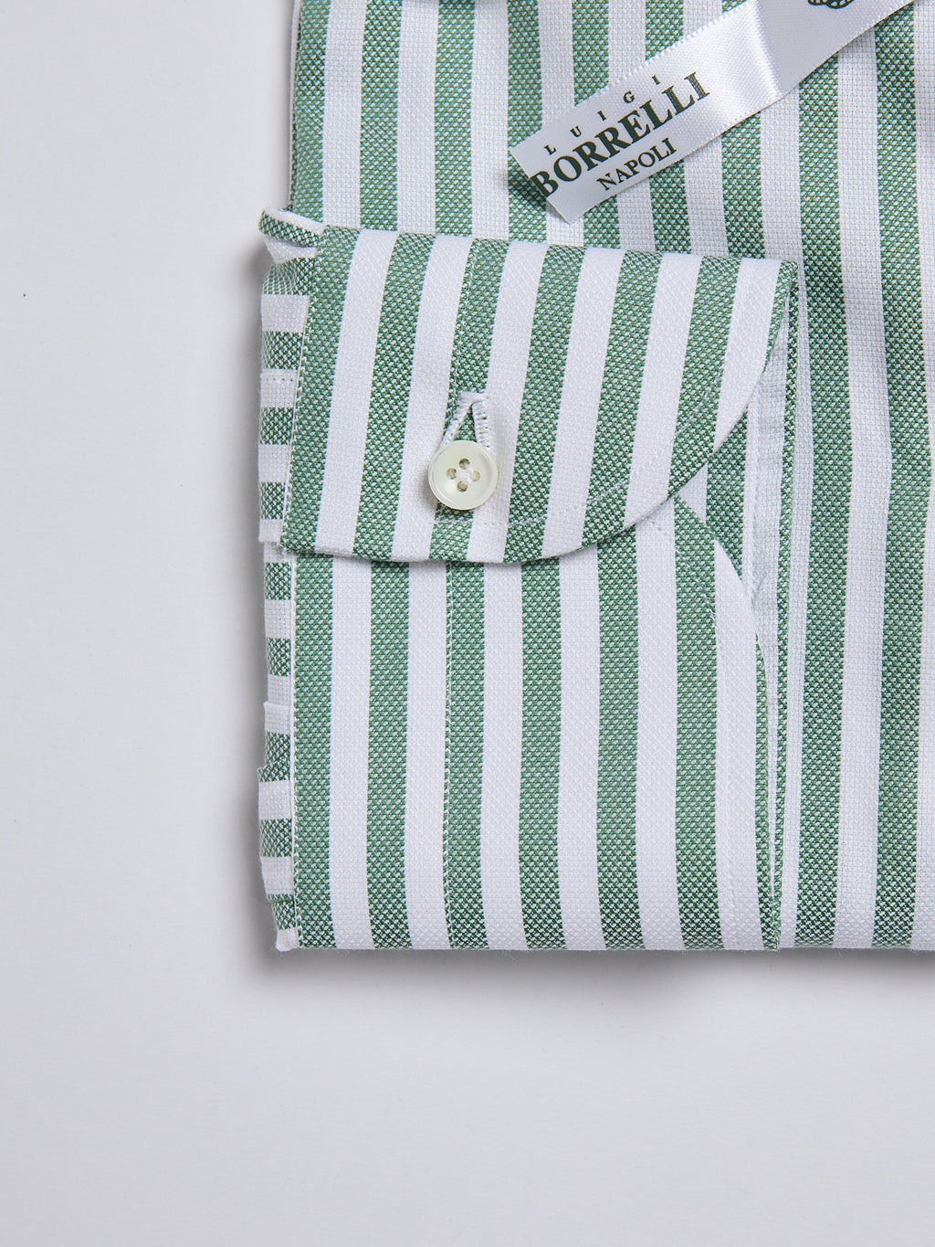 STRIPED COTTON SHIRT - GREEN