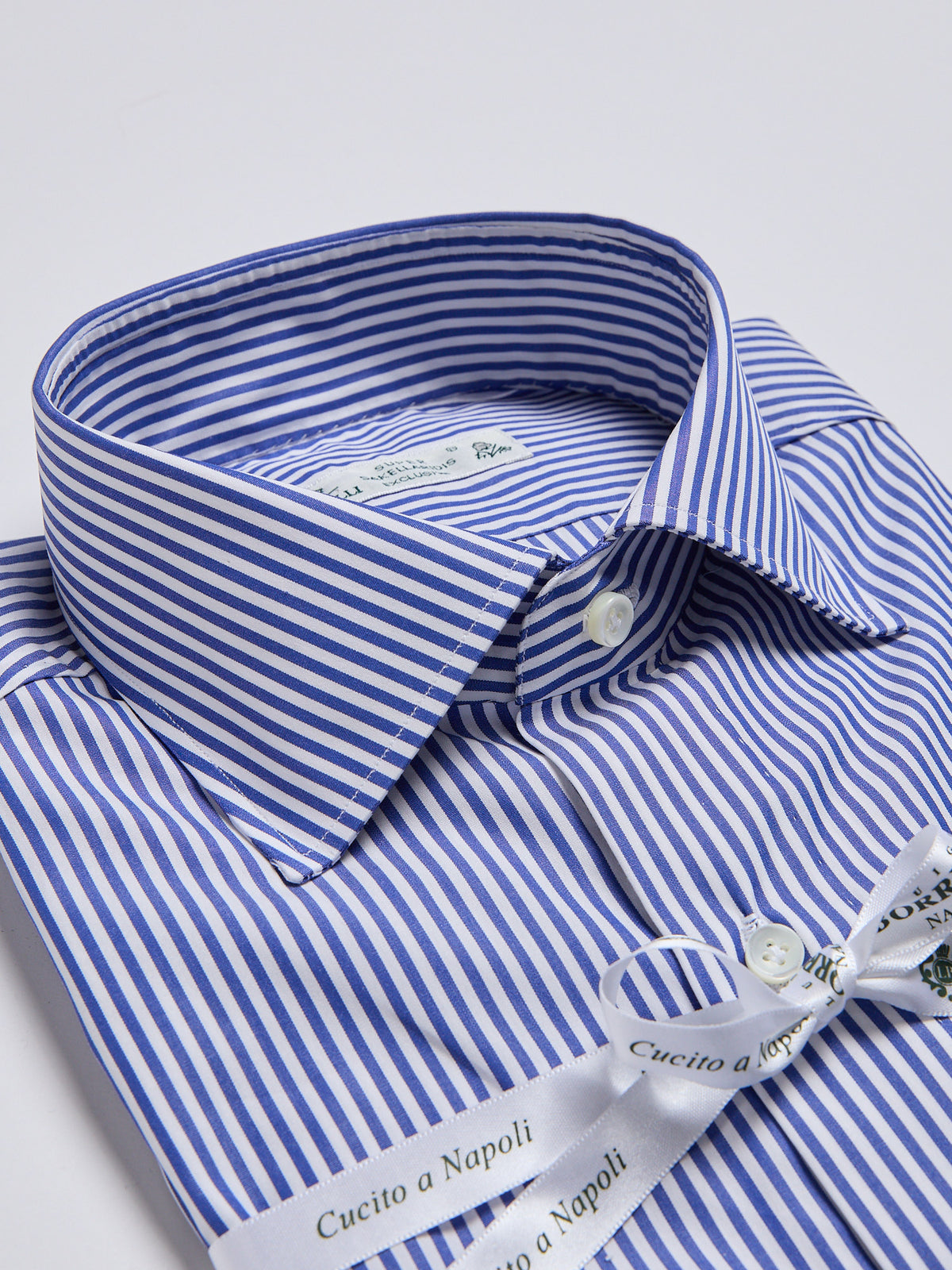 "SAKELLARIDIS" STRIPED SHIRT - BLUE