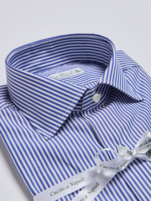 "SAKELLARIDIS" STRIPED SHIRT - BLUE