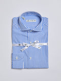 "SAKELLARIDIS" STRIPED SHIRT - LIGHT BLUE