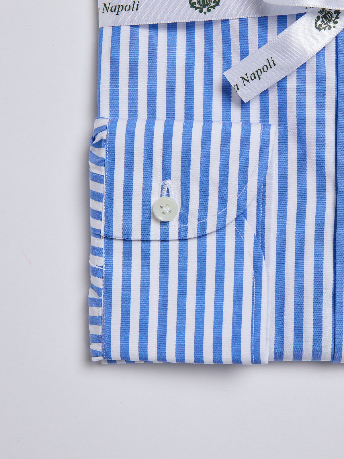 "SAKELLARIDIS" STRIPED SHIRT - LIGHT BLUE
