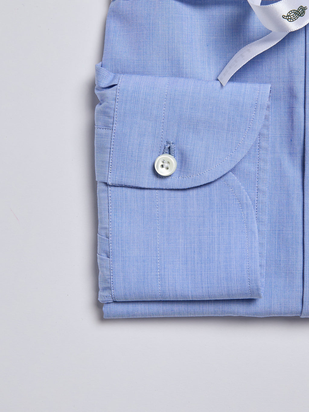 "FIL-À-FIL" POPLIN SHIRT - LIGHT BLUE