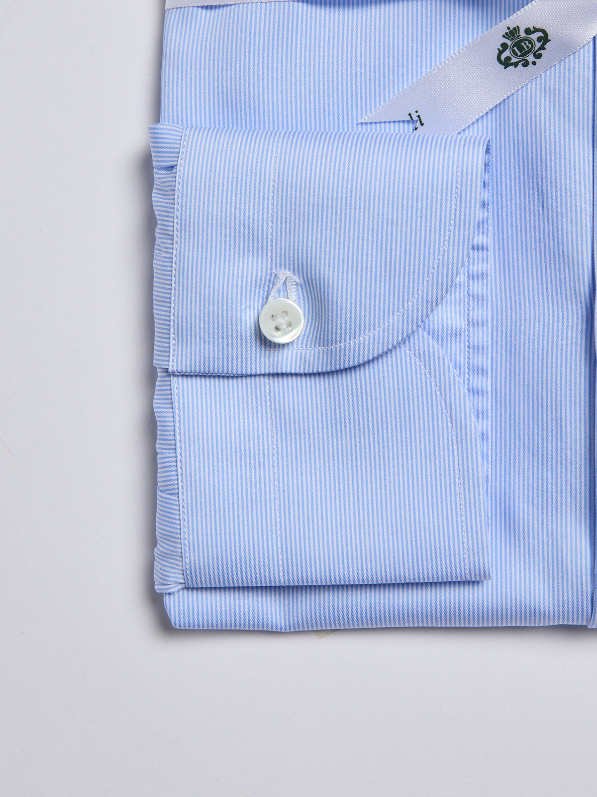 "SAKELLARIDIS" STRIPED SHIRT - LIGHT BLUE