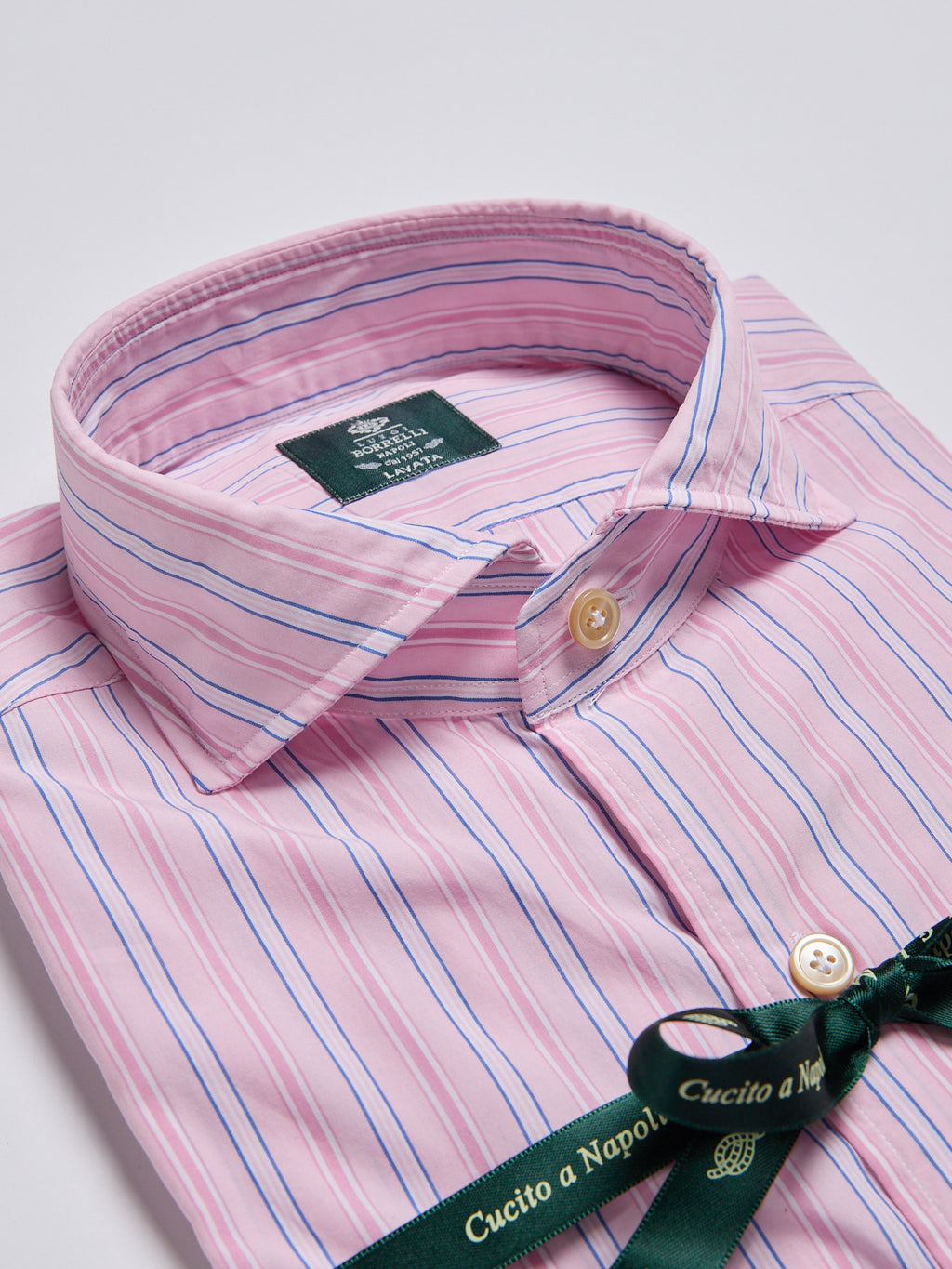 STRIPED POPLIN SHIRT - PINK