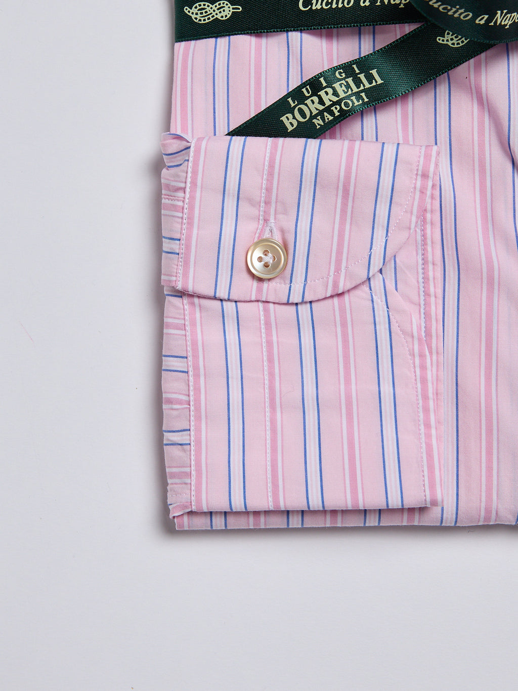 STRIPED POPLIN SHIRT - PINK