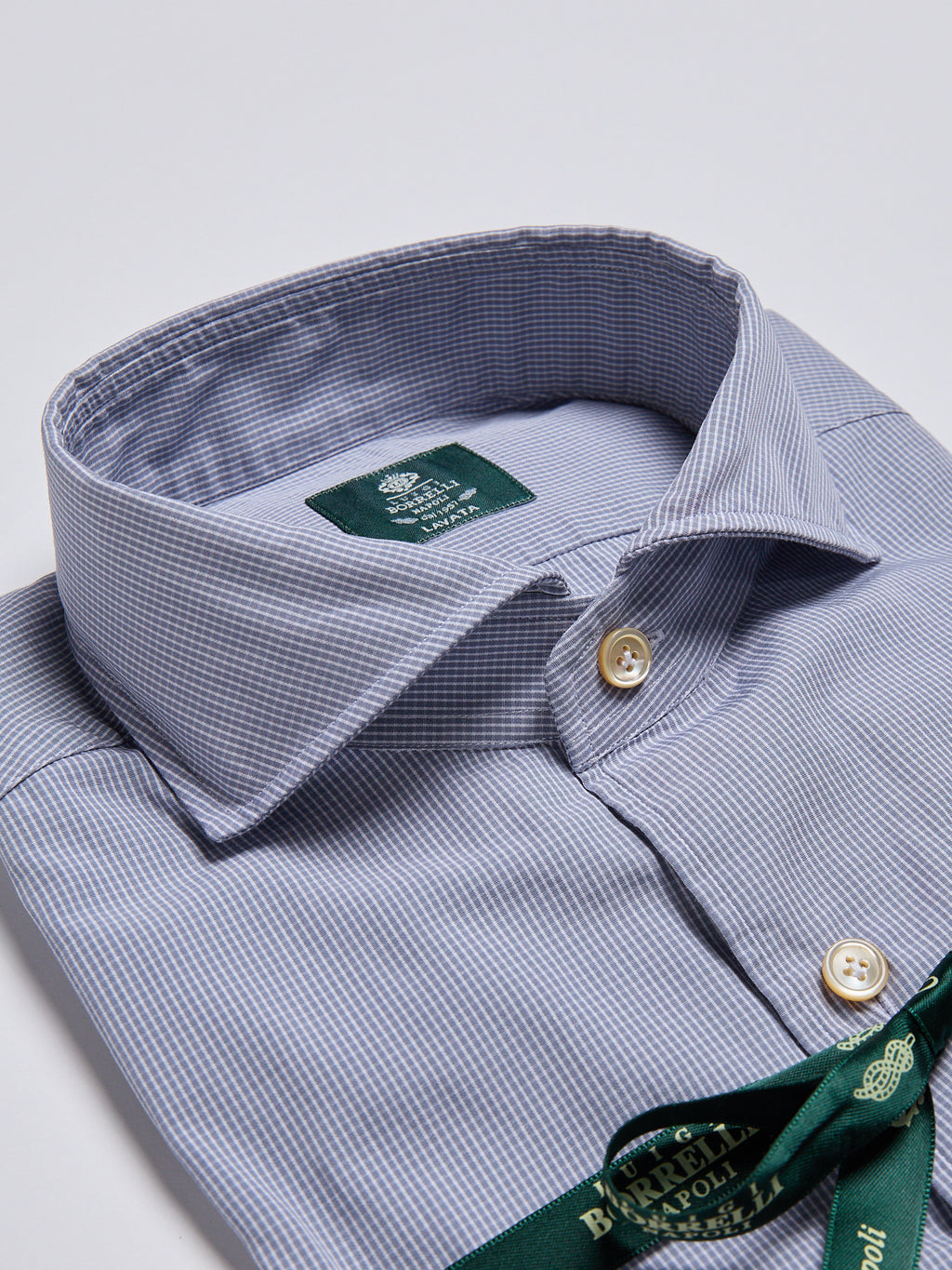 CHECKED COTTON SHIRT - GREY