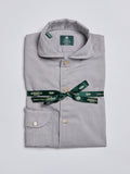 SOLID COLOR TWILL SHIRT - GREY