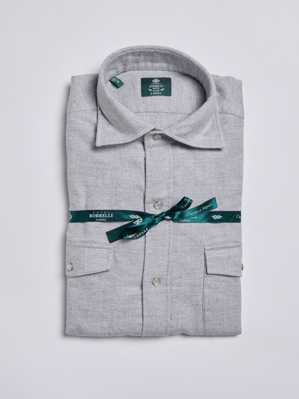 "SAFARI" MODEL FLANNEL SHIRT - GREY
