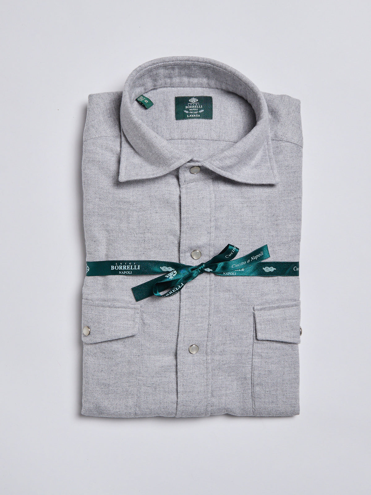 "SAFARI" MODEL FLANNEL SHIRT - GREY