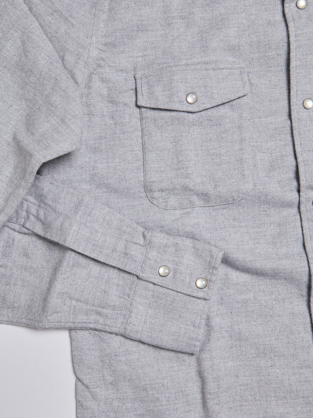 "SAFARI" MODEL FLANNEL SHIRT - GREY