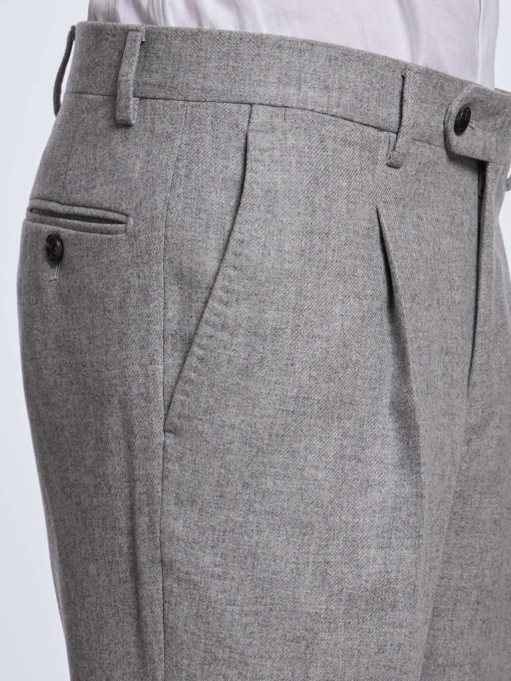 SINGLE-BREASTED WOOL BLEND SUIT - GREY