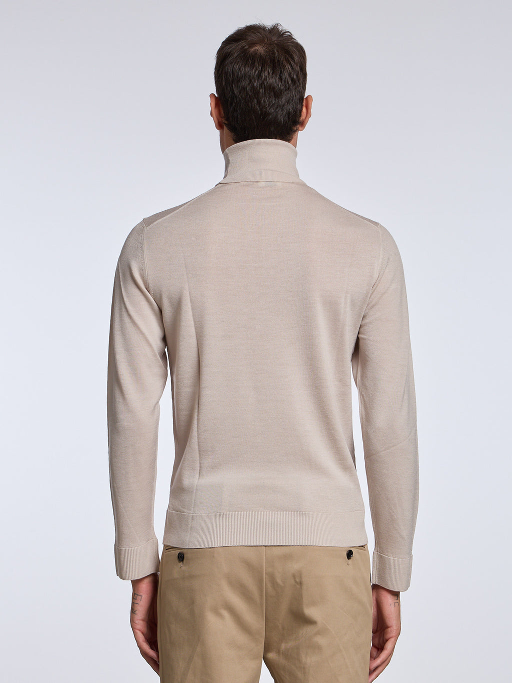 WOOL TURTLENECK - BEIGE