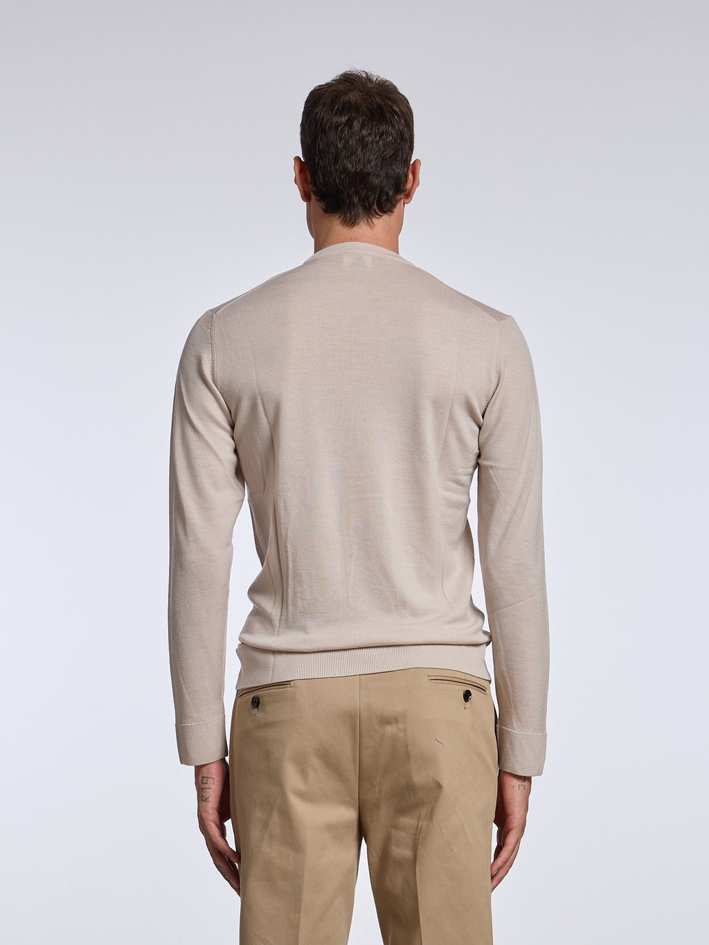 WOOL CREWNECK - BEIGE
