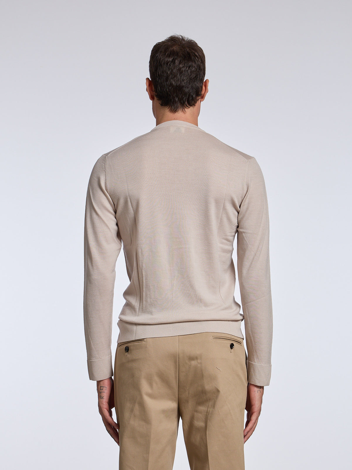 WOOL CREWNECK - BEIGE