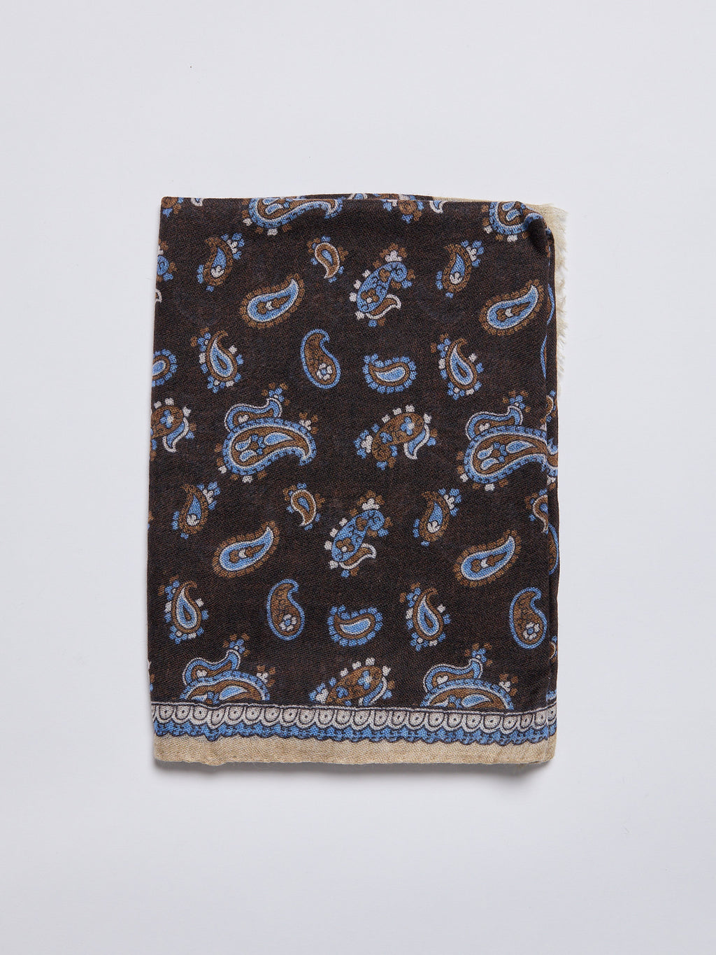 PURE CASHMERE SCARF - BROWN