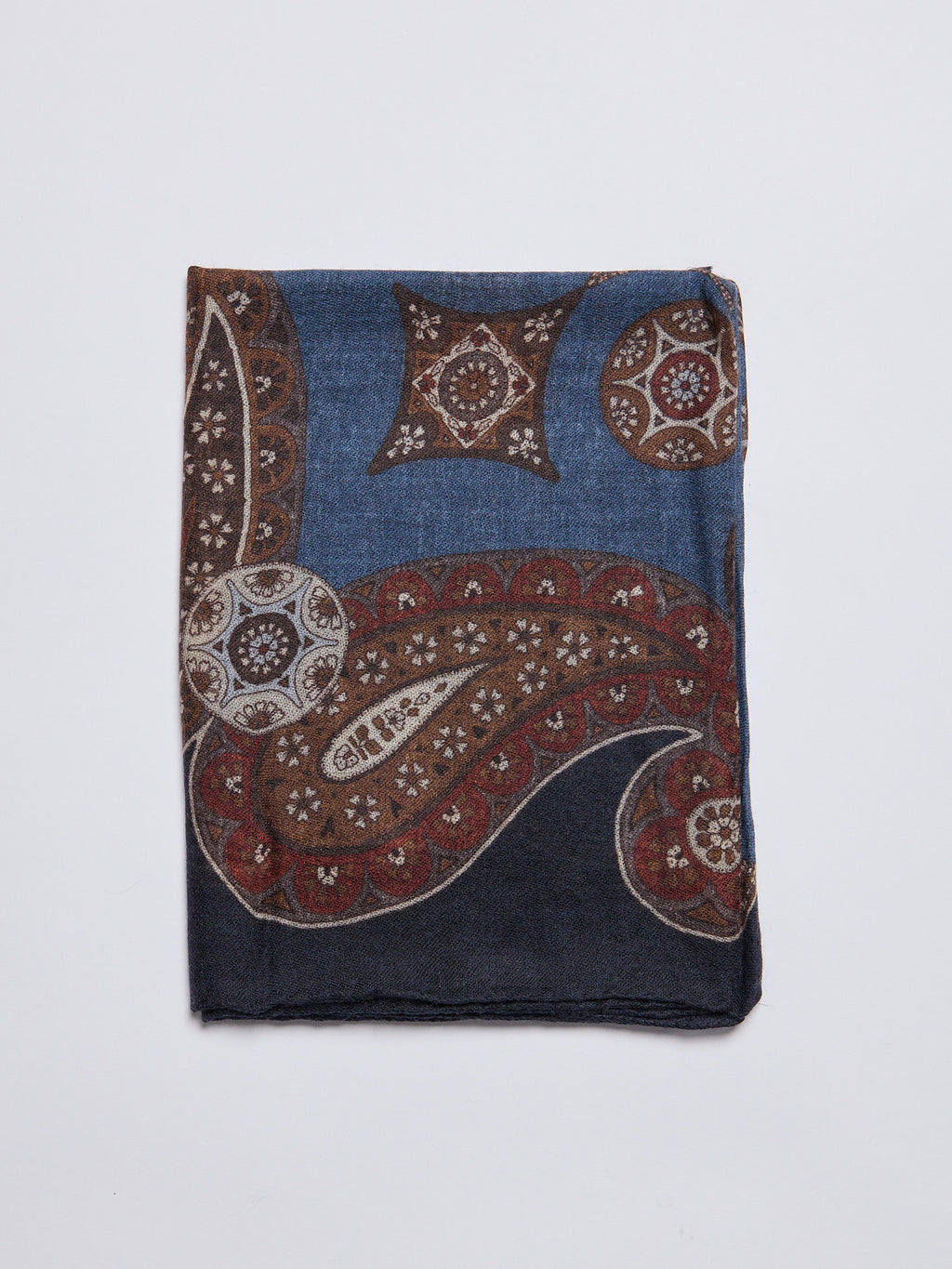 PURE CASHMERE SCARF - BLUE