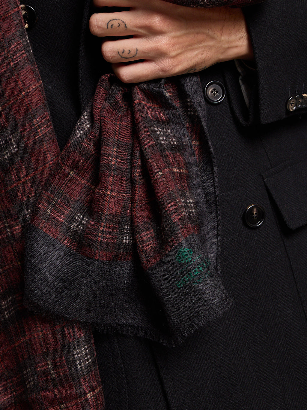 PURE CASHMERE SCARF - RED