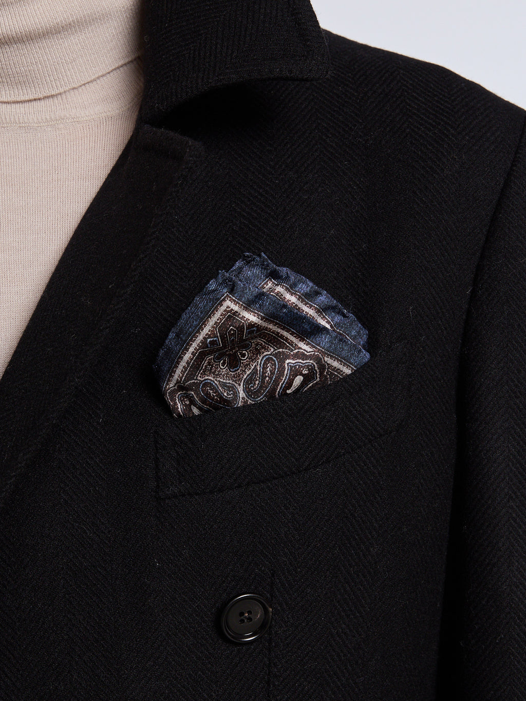 SILK POCKET SQUARE - GREY