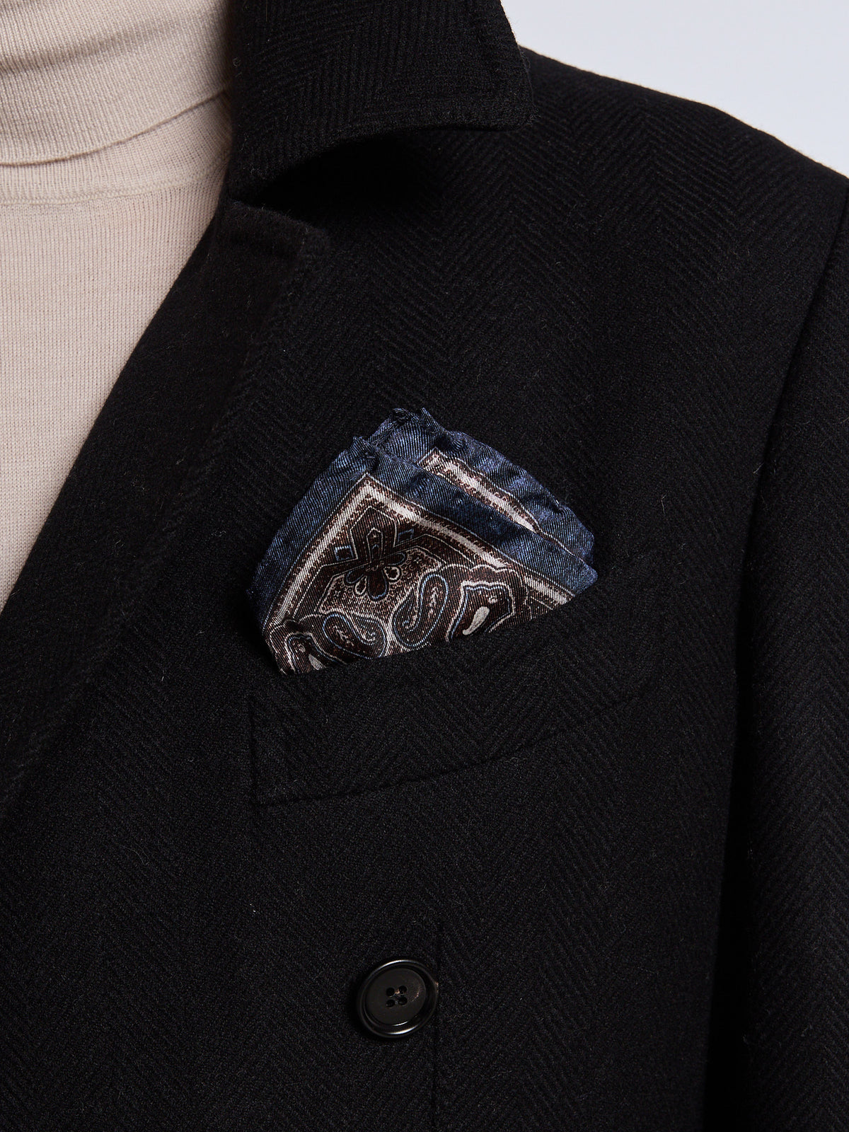 SILK POCKET SQUARE - GREY