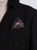 SILK POCKET SQUARE - BLACK