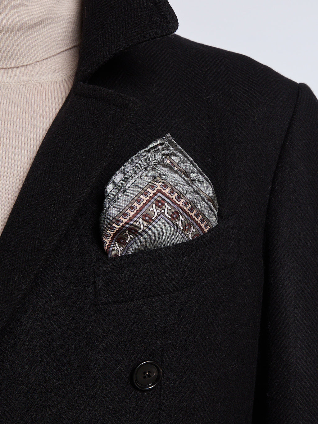 SILK POCKET SQUARE - GREEN