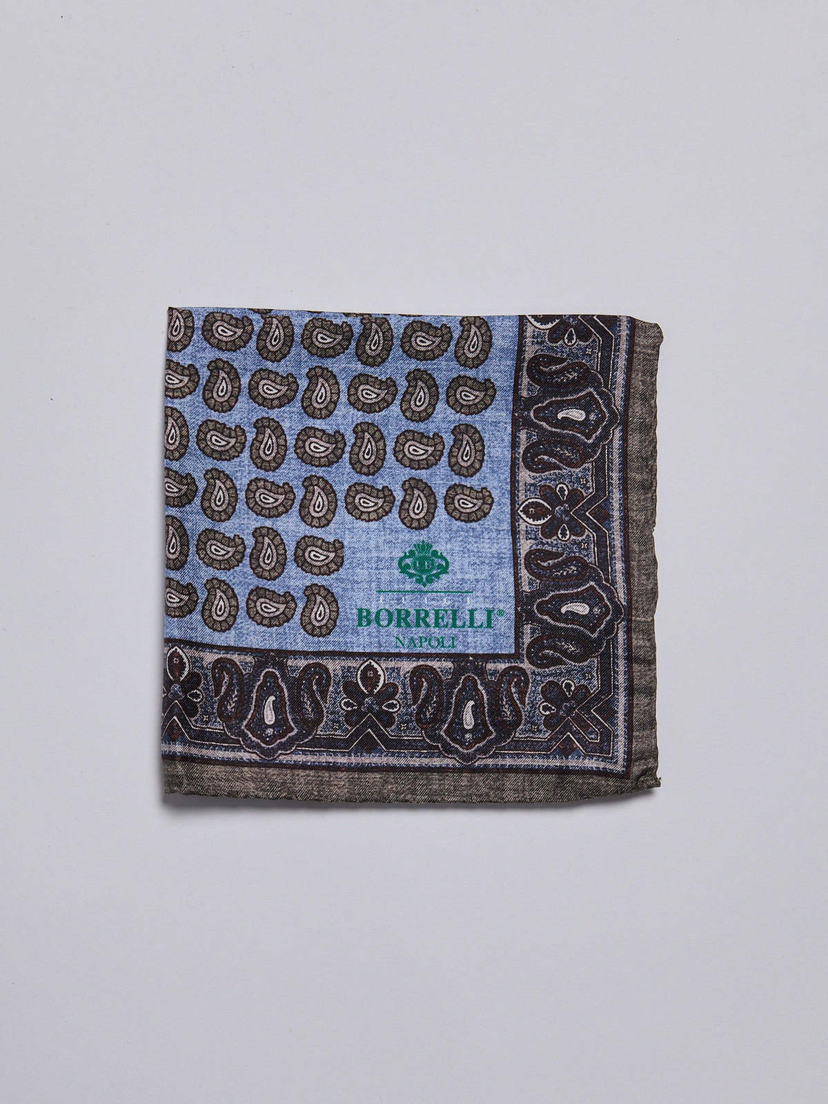 SILK POCKET SQUARE - LIGHT BLUE