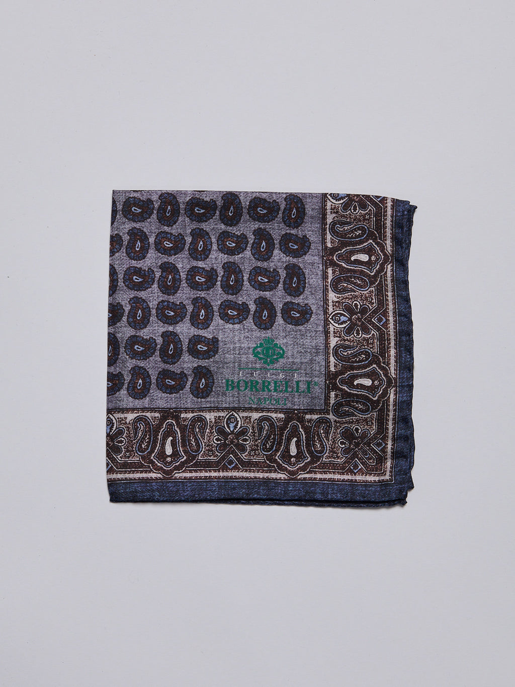 SILK POCKET SQUARE - GREY