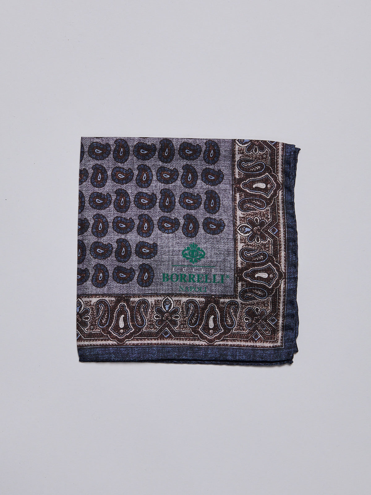 SILK POCKET SQUARE - GREY